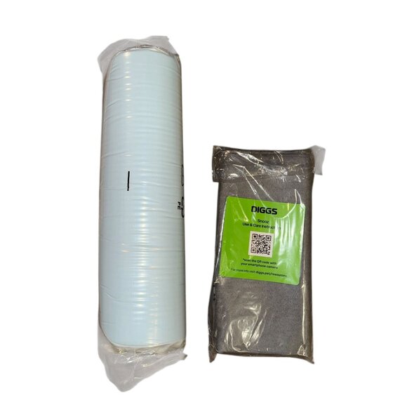 New Sealed Diggs Snooz Small Revol Dog Bed Memory Foam Orthopedic Light Gray - Picture 1 of 2